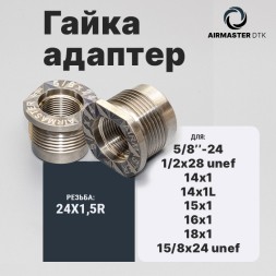 Гайка-адаптер Airmaster для установки на оружие, титан